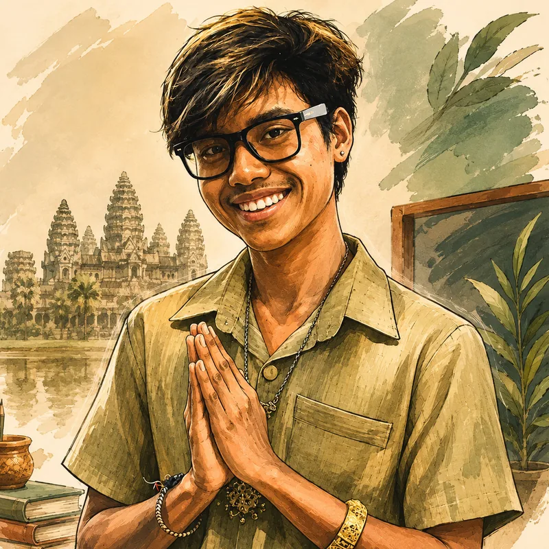 Titi, professeur de khmer à Siem Reap
